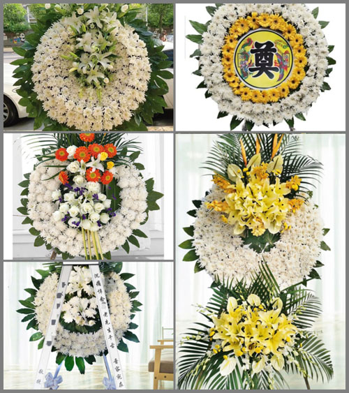 山西长治平顺县龙溪镇南脑村花圈速递